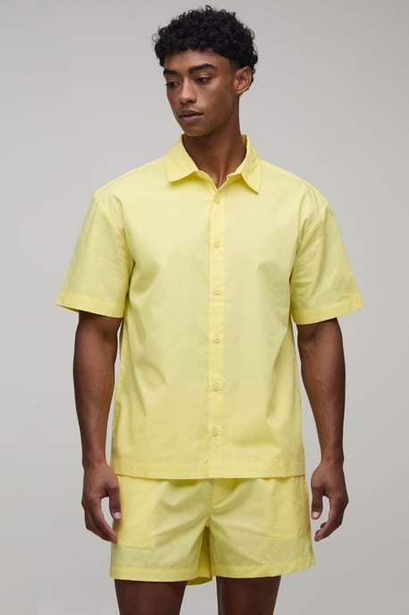 Regular Fit Short Sleeve Santorini Shirt and Relaxed Short Set - Image 3