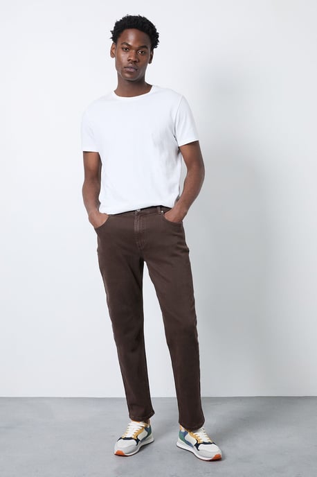 Chocolate Straight Fit Jeans - Image 1