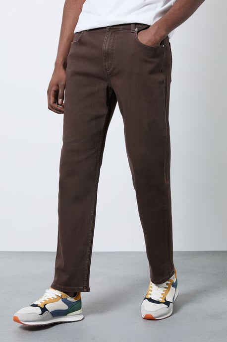 Chocolate Straight Fit Jeans - Image 2