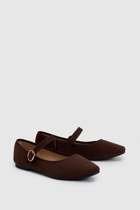 Faux Suede Ballet Flats - Image 3