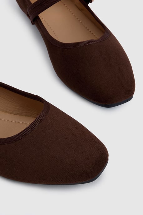 Faux Suede Ballet Flats - Image 5