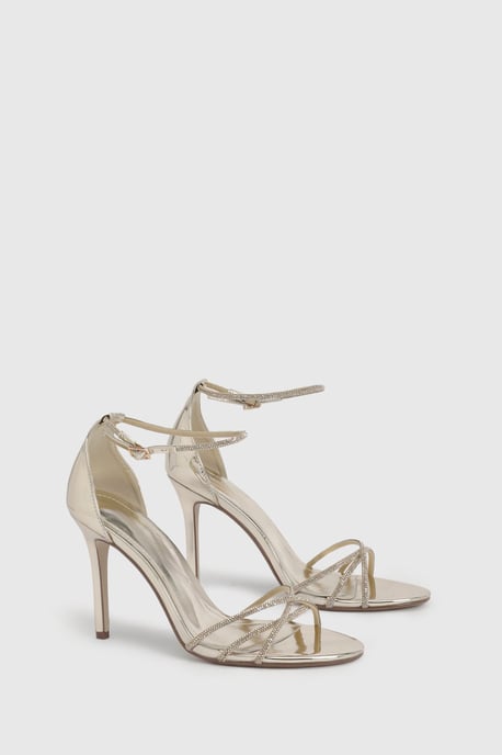 Embellished 2 Part High Heels - Image 3