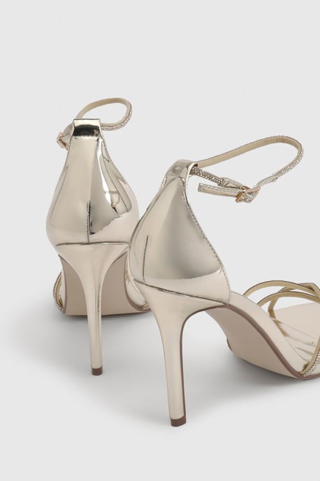 Embellished 2 Part High Heels - Image 4