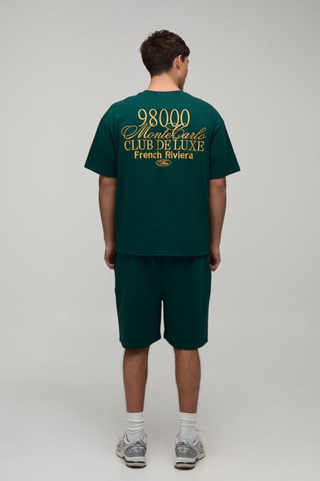 Oversized Embroidered Monte Carlo T-Shirt & Baggy Short Set - Image 2