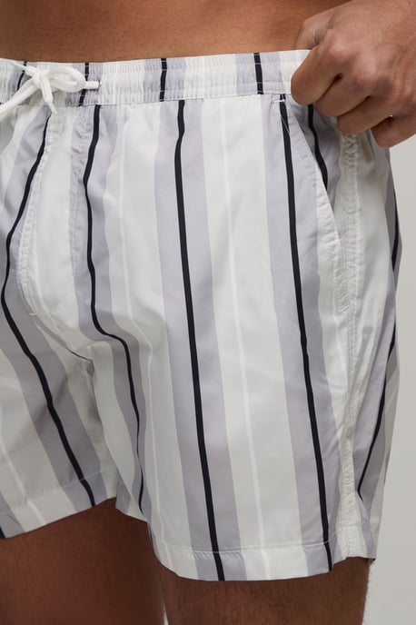 Striped Mid Length Swim Shorts - Image 3