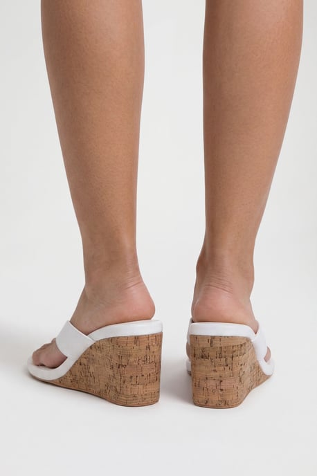 Cork Toe Post Thong Wedges - Image 2