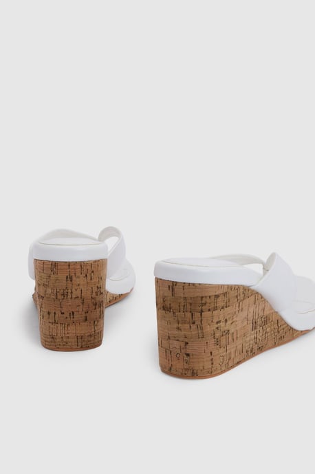 Cork Toe Post Thong Wedges - Image 5