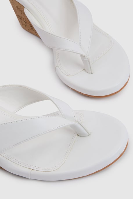 Cork Toe Post Thong Wedges - Image 6