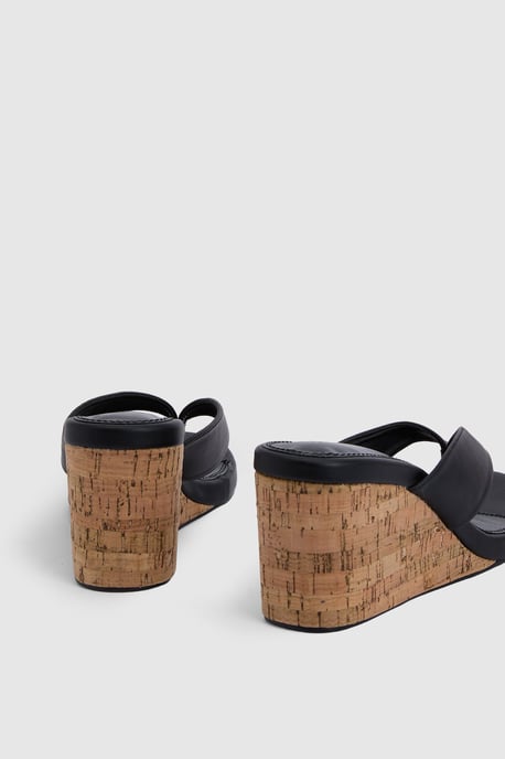 Cork Toe Post Thong Wedges - Image 4