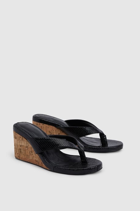Snake Toe Thong Wedges - Image 3
