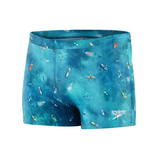 Speedo Mens Escape Badshorts (Blått tryck) - Image 1