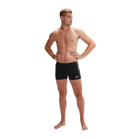 Speedo Hyperboom Aquashort badshorts för herrar (Svart/vit) - Image 4
