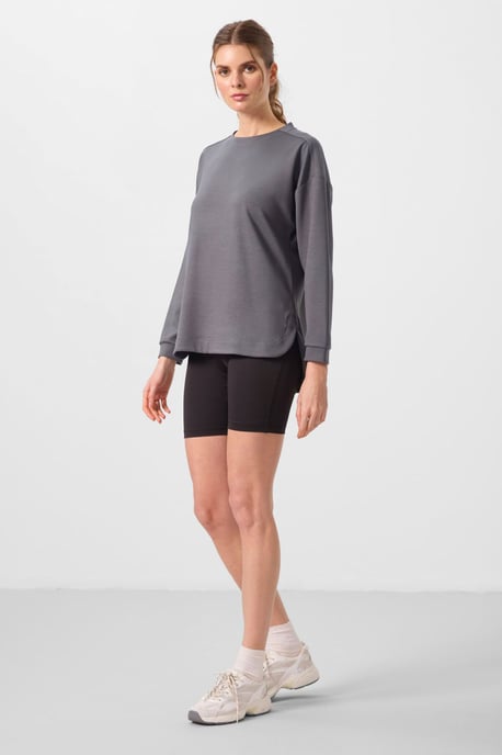 Långärmad jersey tunika topp - Image 2