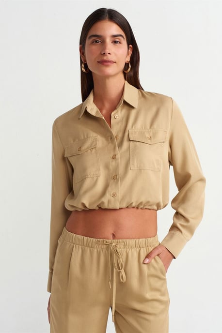 Tencel Kortärmad Blus - Image 1