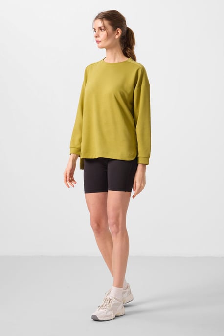 Långärmad jersey-tunika topp - Image 2