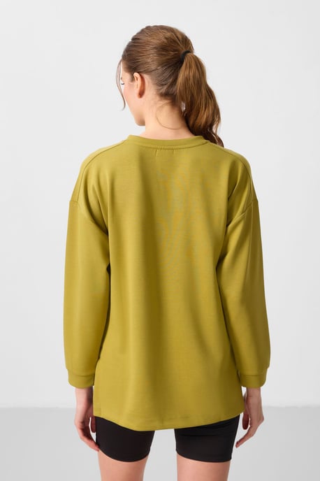 Långärmad jersey-tunika topp - Image 5