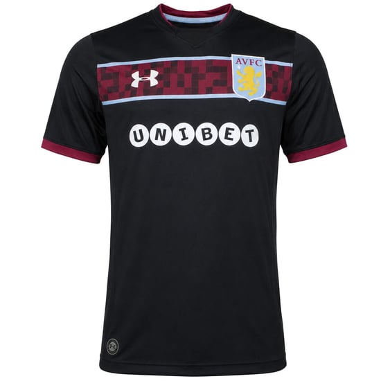 Under Armour Aston Villa 2017/18 Mens Black Football Top - Image 1