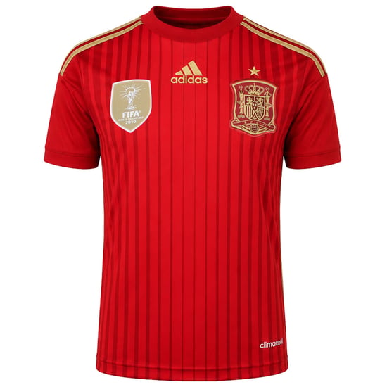 Adidas FEF Spain Home Kids Red Football Jersey - Image 1