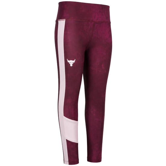 Under Armour x Project Rock Kids Burgundy Ankle Crop Leggings - Image 2