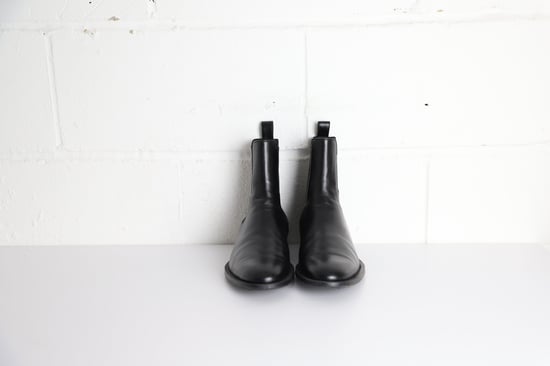 Balenciaga Midnight Chelsea Boots in Black Leather - Image 4