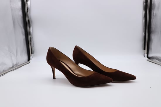 Gianvito Rossi 70 Pumps in Brown Suede - Image 6