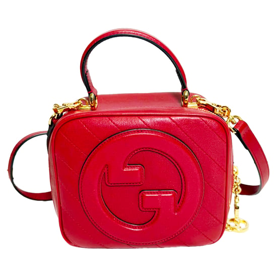 Gucci Small Blondie Top Handle Bag in Burgundy Calf Leather - Image 1