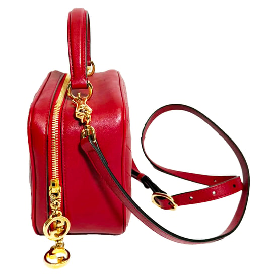 Gucci Small Blondie Top Handle Bag in Burgundy Calf Leather - Image 5