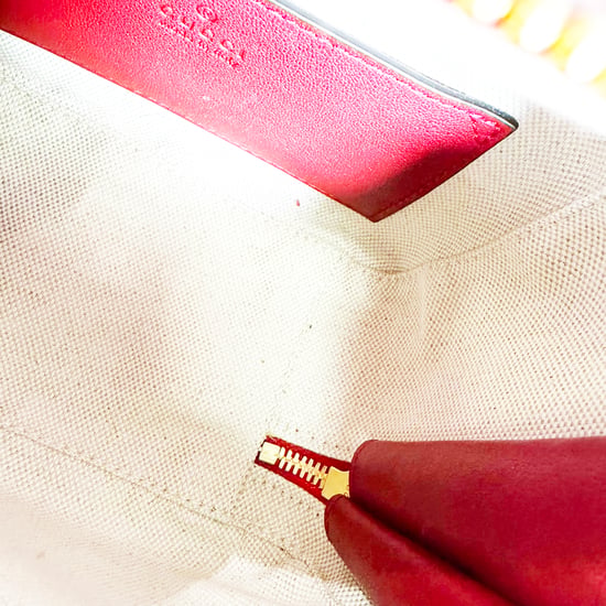 Gucci Small Blondie Top Handle Bag in Burgundy Calf Leather - Image 6
