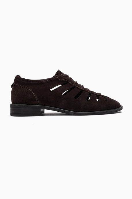 Astron Leren Casual Veterschoenen (Dames) - Image 4