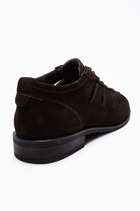 Astron Leren Casual Veterschoenen (Dames) - Image 5