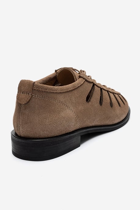 Astron Leren Casual Veterschoenen (Dames) - Image 5