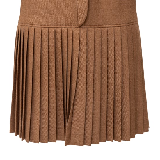 Valentino Boutique Pleated Wool Dress - '90s - Image 5