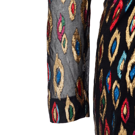 Saint Laurent Påfågels Jacquard Cocktailklänning - '20-tal - Image 4