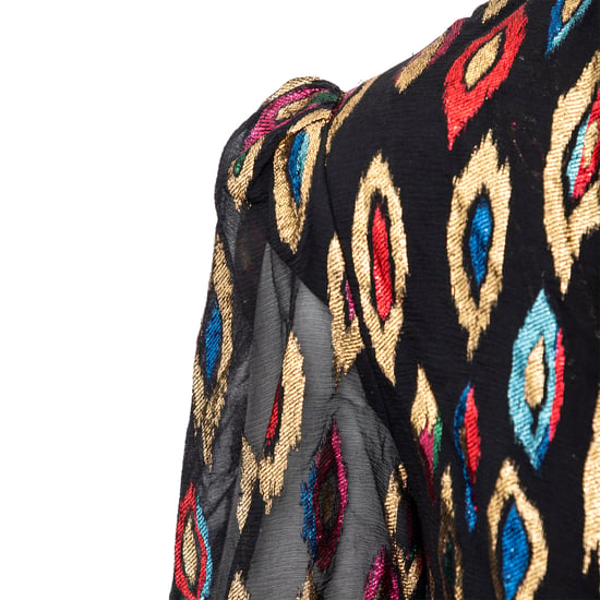 Saint Laurent Påfågels Jacquard Cocktailklänning - '20-tal - Image 5