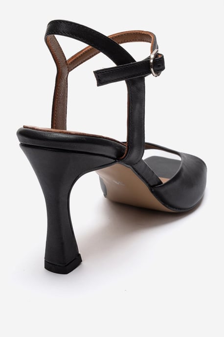 Elvia Leren Stiletto Enkelband Sandaal (Dames) - Image 4