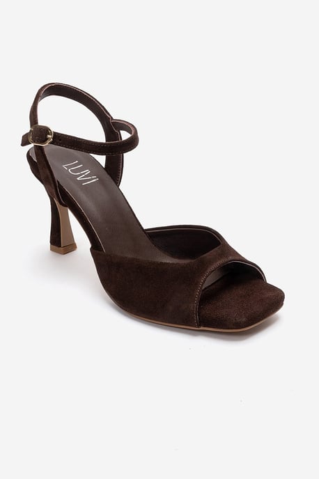 Elvia Leren Stiletto Enkelband Sandaal (Dames) - Image 3