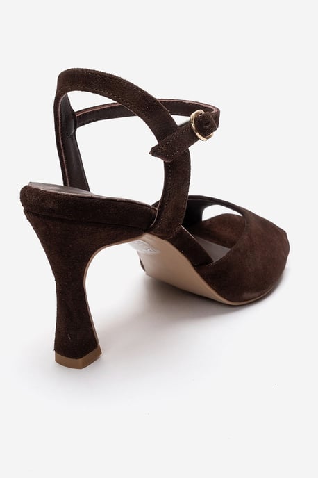 Elvia Leren Stiletto Enkelband Sandaal (Dames) - Image 5
