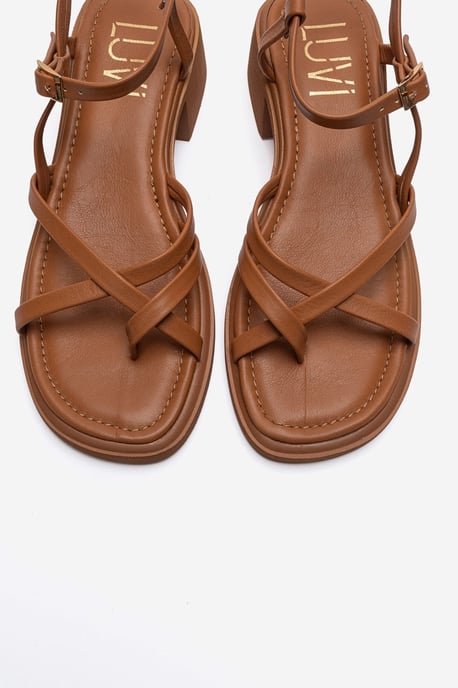Cirelle Läder Blockklack Sandal (Dam) - Image 2