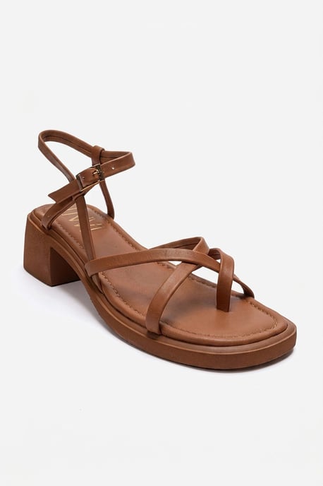 Cirelle Läder Blockklack Sandal (Dam) - Image 3