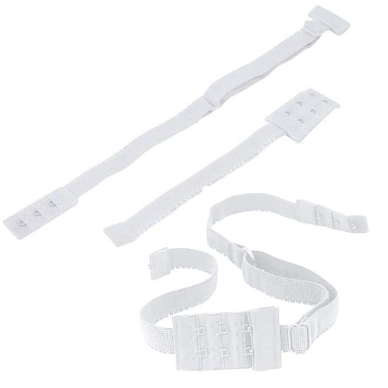 Women Adjustable Lace Bra Straps & Backless Bra Extension, White - Image 2