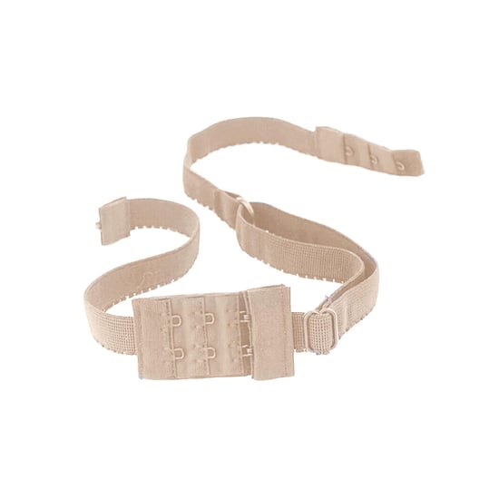 Women Adjustable Lace Bra Straps & Backless Bra Extension Accessories, Nude - Image 3