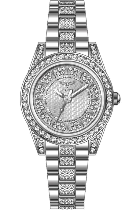 Invicta Wildflower 69062 Dameshorloge - Quartz Uurwerk - Metaal met Zilveren Wijzerplaat - 32 mm - Image 1