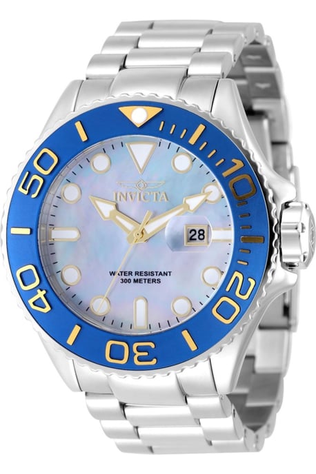 Invicta Grand Diver 49157 Herenhorloge - Quartz Uurwerk - Roestvrij Staal met Parelmoer Wijzerplaat - 52 mm - Image 1