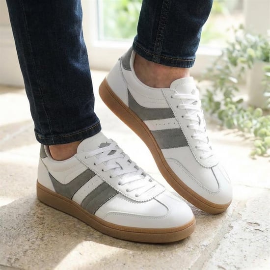 Jones Bootmaker Casual Leather Lace Up Trainers - Image 5