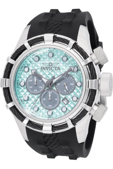 Invicta Bolt 49164 Herenhorloge - Quartz Uurwerk - Roestvrij Staal met Blauwe Wijzerplaat - 50 mm - Image 1