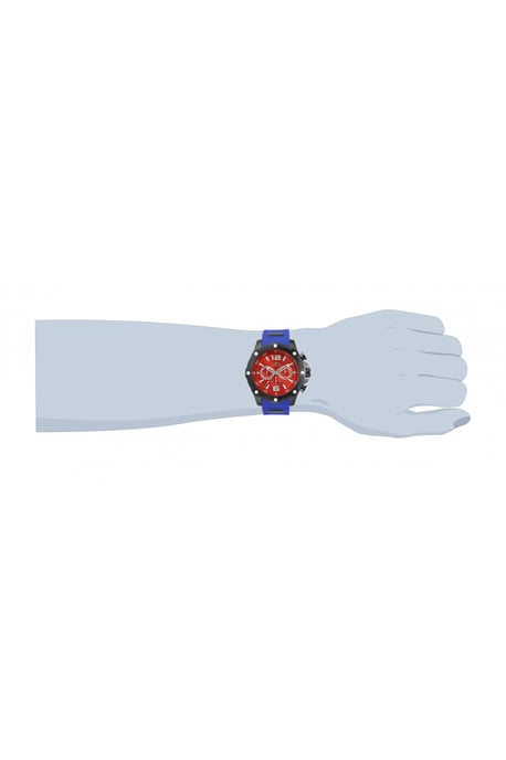 Invicta I-Force 34020 Herrur - Quartz Rörverk - Rostfritt Stål med Röd Urskiva - 50 mm - Image 3