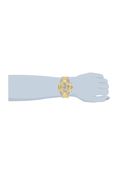 Invicta Bolt 25864 Herenhorloge - Quartz Uurwerk - Roestvrij Staal met Gouden Wijzerplaat - 51 mm - Image 3