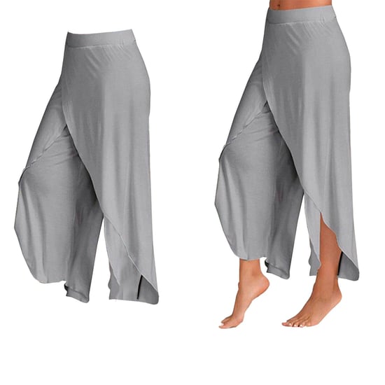 Women's Spandex Harem Yoga Pants Breathable Lounge Trousers, Grey - Image 2