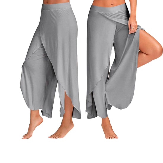 Women's Spandex Harem Yoga Pants Breathable Lounge Trousers, Grey - Image 3