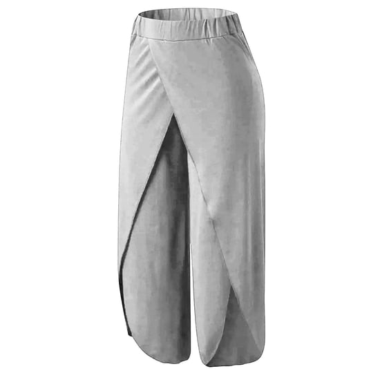 Women's Spandex Harem Yoga Pants Breathable Lounge Trousers, Grey - Image 4